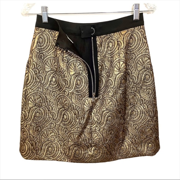 3.1 Phillip Lim Gold Brocade Mini Skirt - Picture 4 of 9